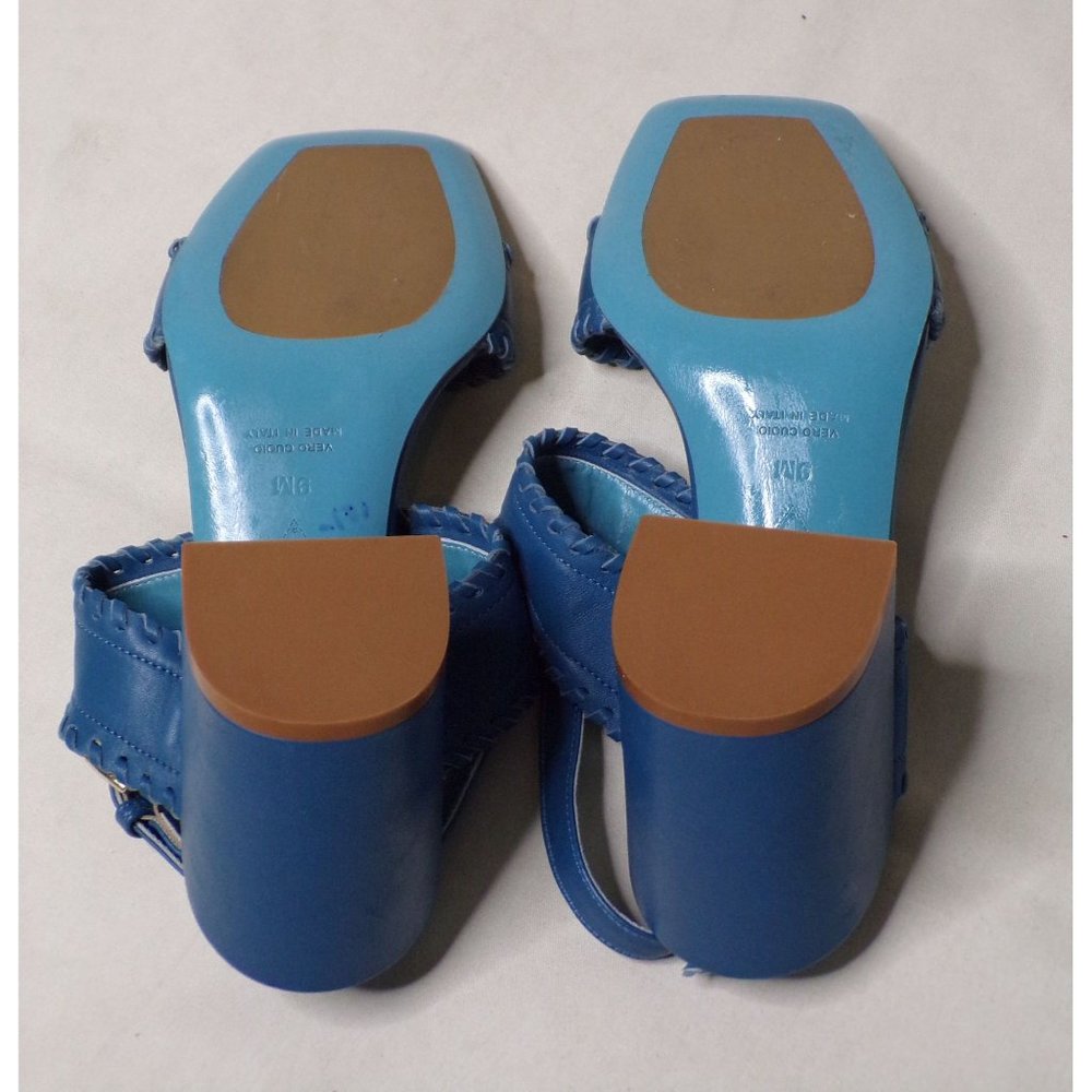 🆕 VALENTINA RANGONI Camille Sandals Shoes Memory Foam Cusion Comfort Blue 9 - Picture 10 of 10